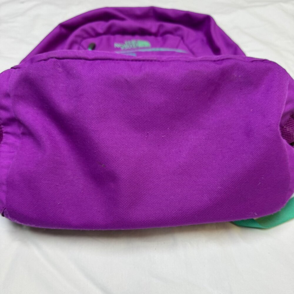 The North Face Haystack Backpack–Grape Purple with Aqua Trim–Laptop Daypack, EUC - Picture 3 of 8